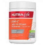 Nutralife ESTER-C VC纽乐 活性维生素C+抗病毒紫锥花 +维生素D复合片剂 1000毫克 120片